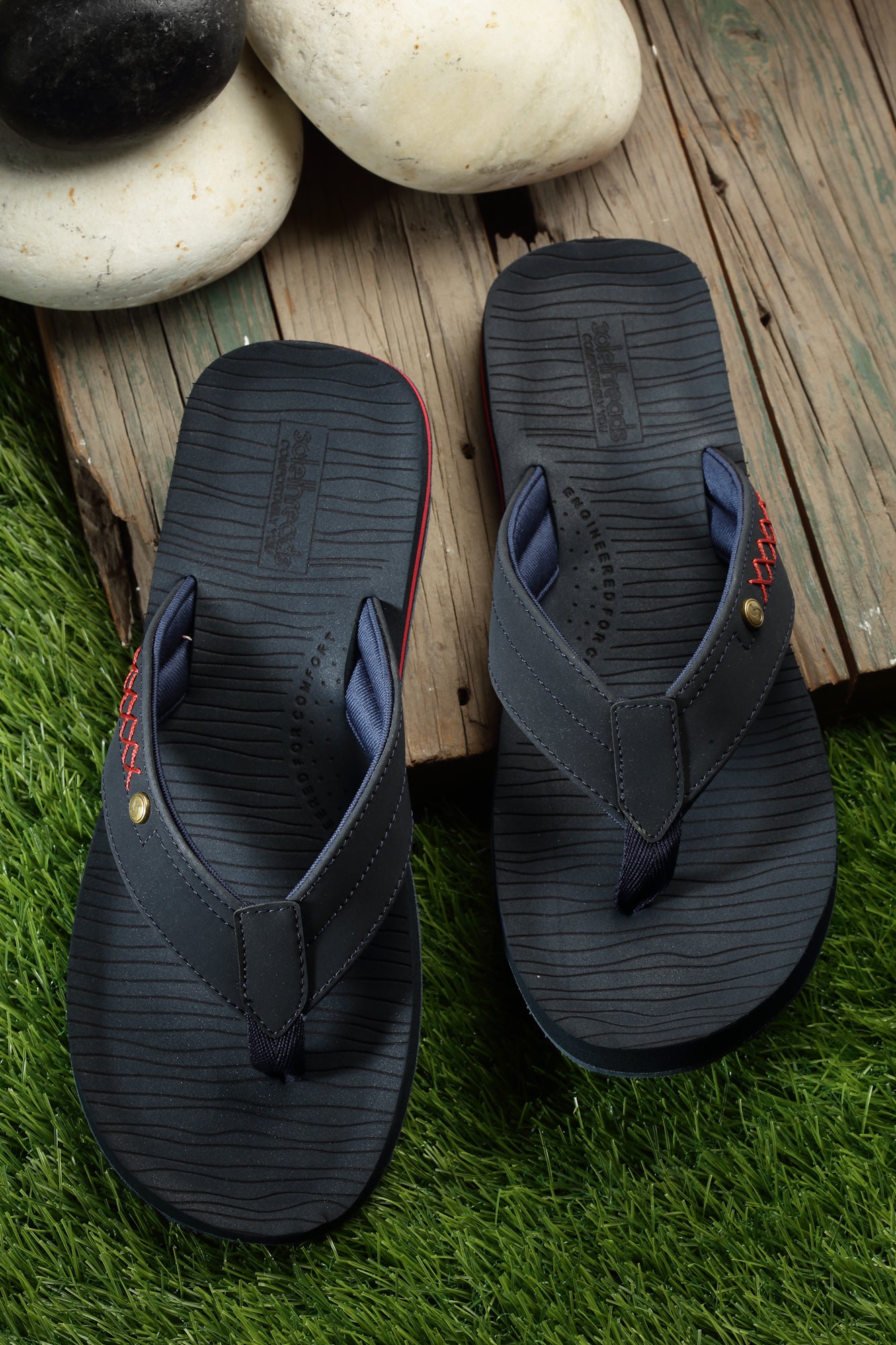 Superfoam Textured Flip Flops for Men