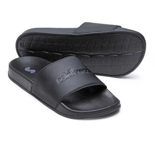 Navy blue sales designer slides